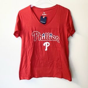 Fanatics Philadelphia Phillies Short Sleeve T-Shirt - Red - L